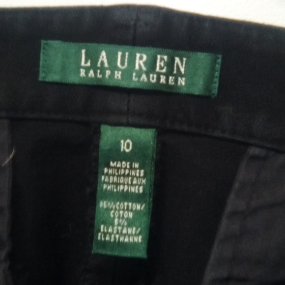 Ralph Lauren, black. Size 10, Peddle pusher pants - Picture 3 of 7